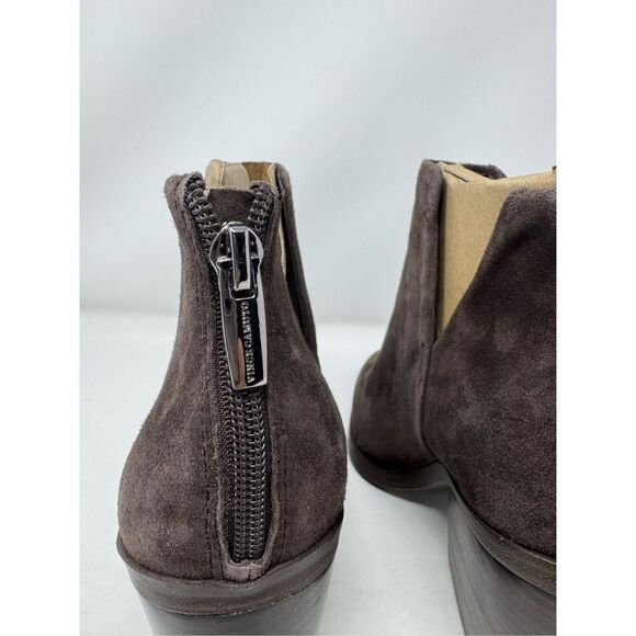 Vince Camuto Gigietta Suede Back Zip Chelsea Booties Brown Size 6- NWOB - Picture 7 of 14